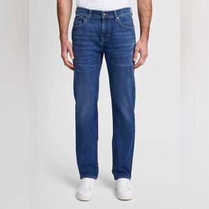 7 For All Mankind Jeans Straight Leg 100% Cotton Waist 33 EUC